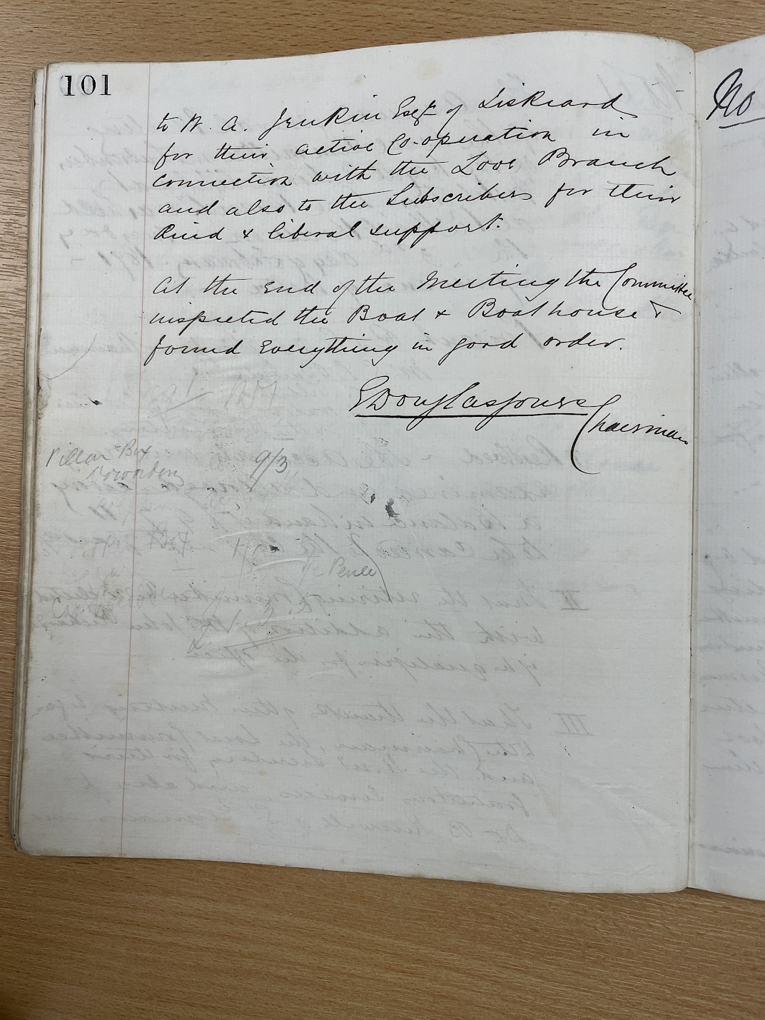 Minutes of the meeting