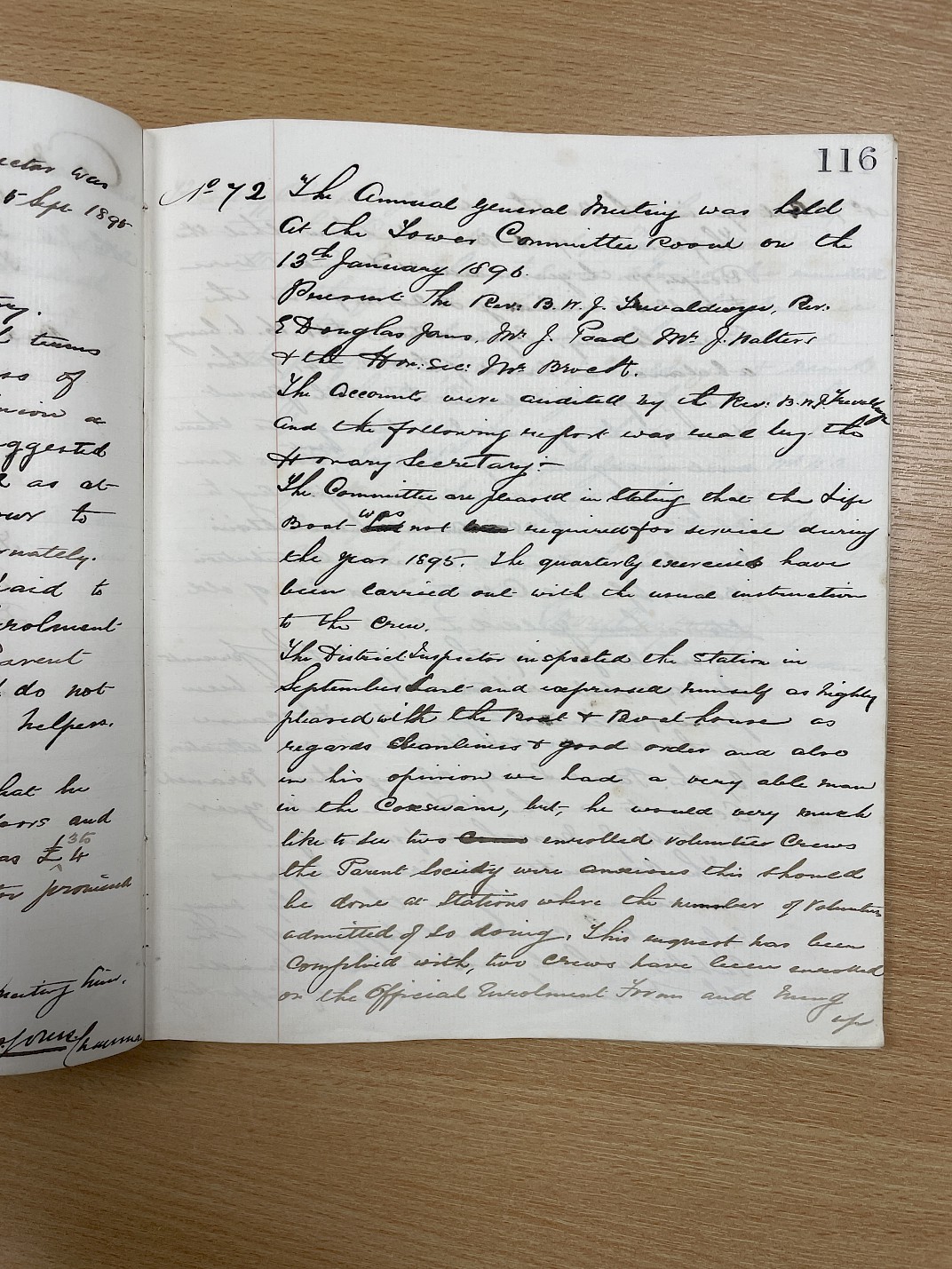 Minutes of the meeting