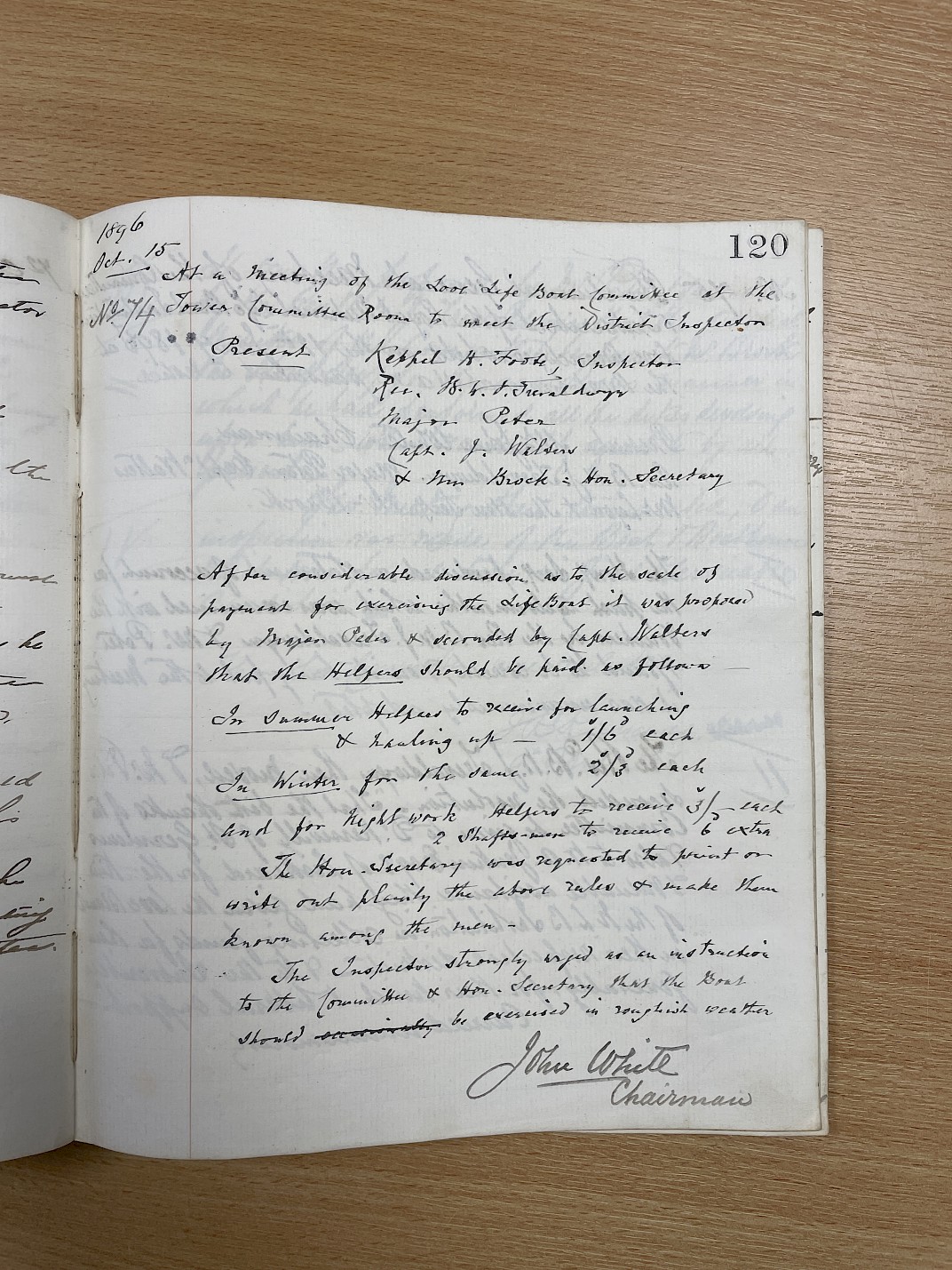 Minutes of the meeting