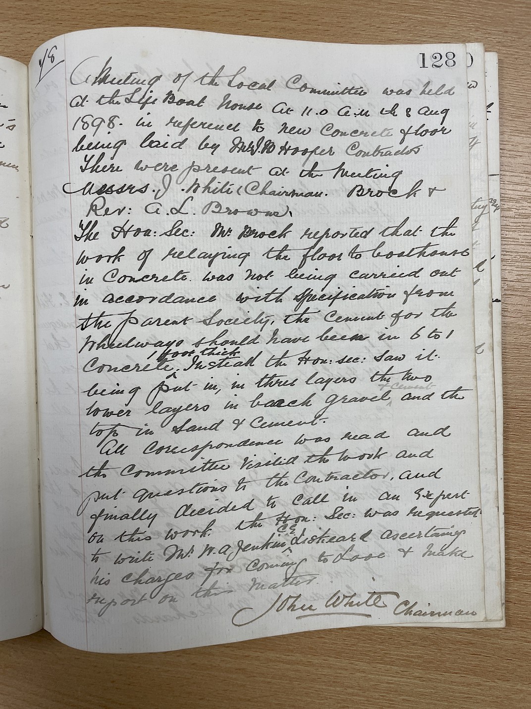 Minutes of the meeting