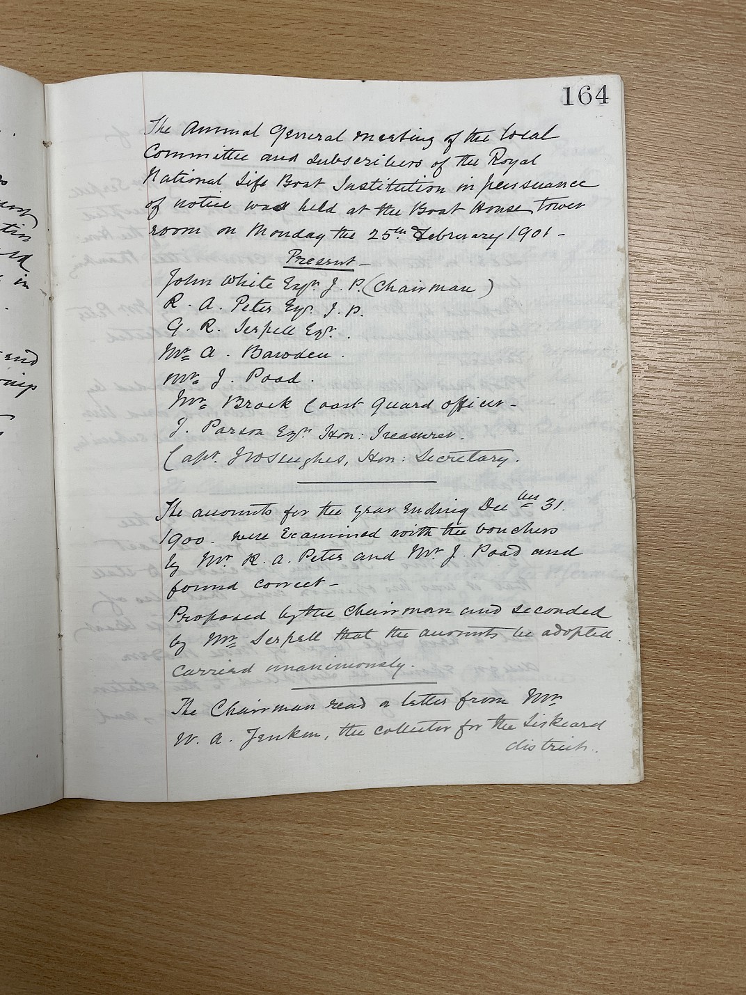 Minutes of the meeting