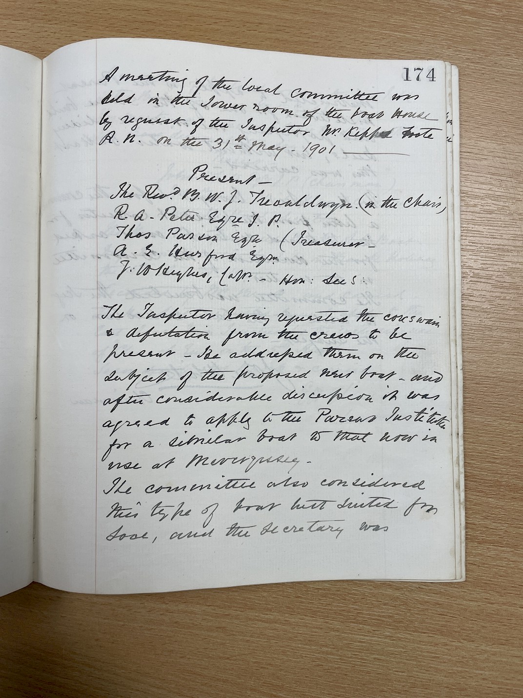 Minutes of the meeting