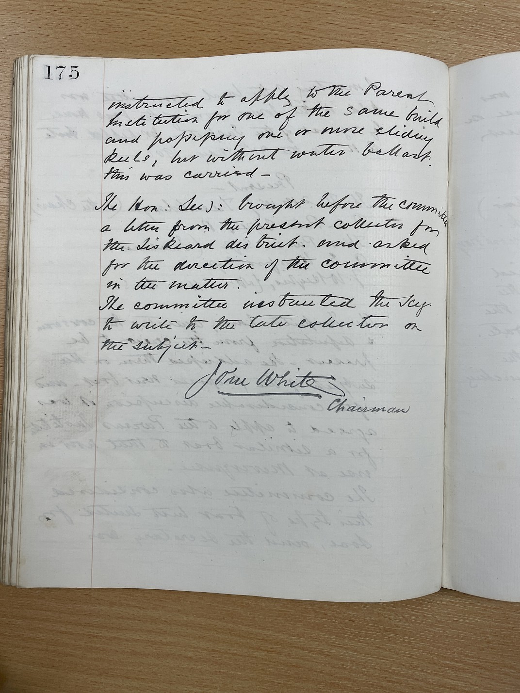 Minutes of the meeting