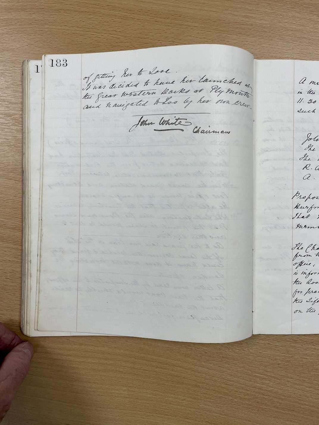 Minutes of the meeting