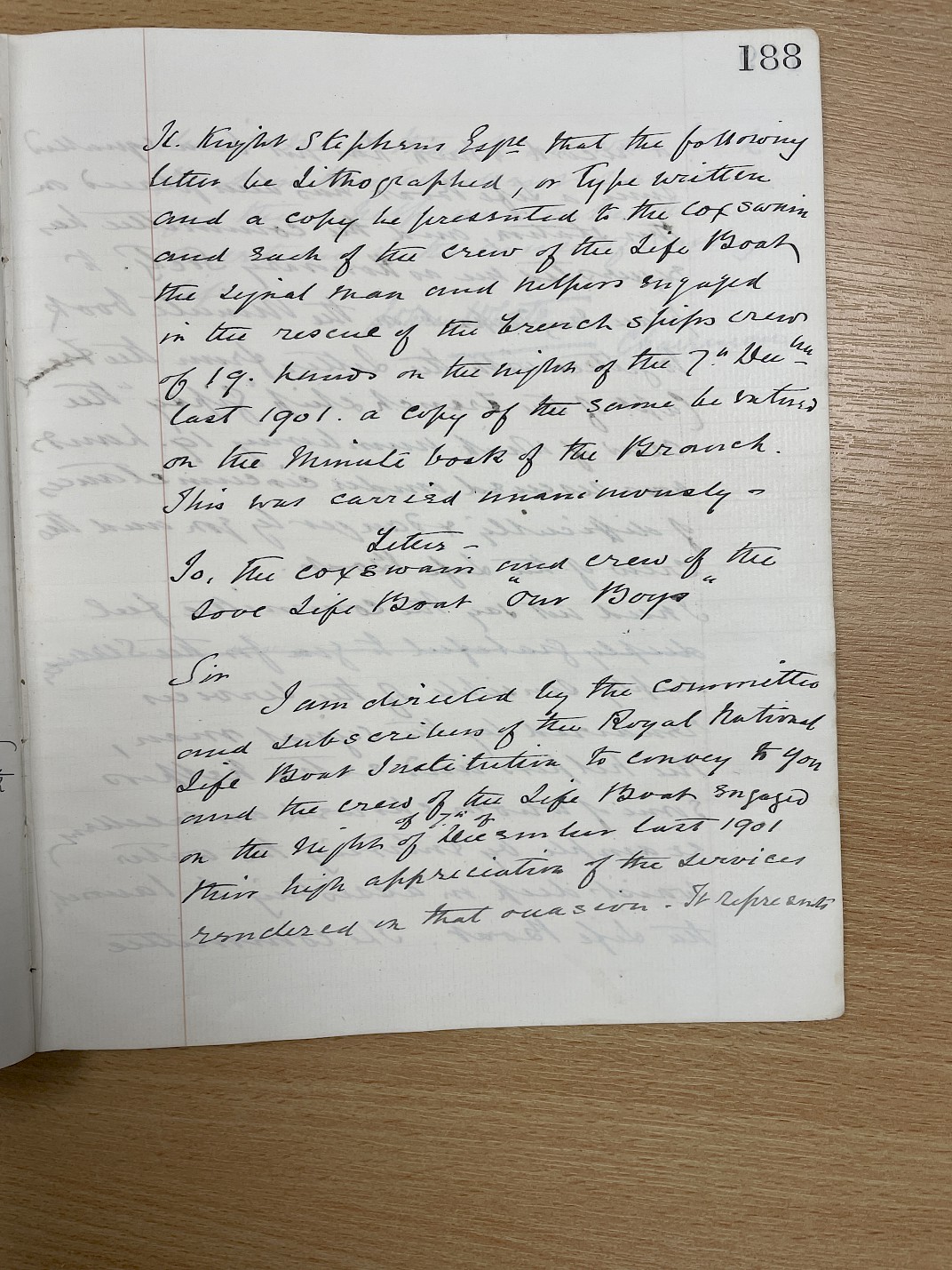 Minutes of the meeting