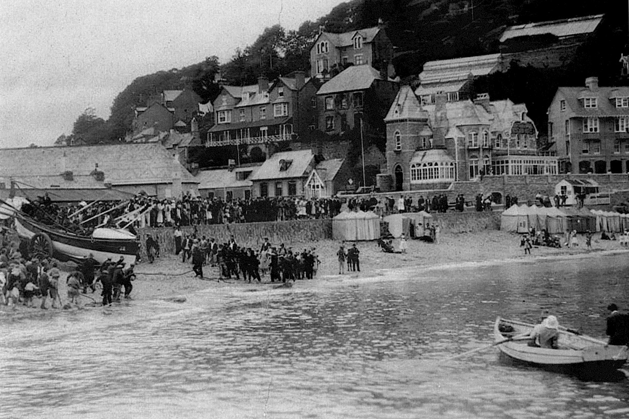 Final launch of the Ryder with town in background