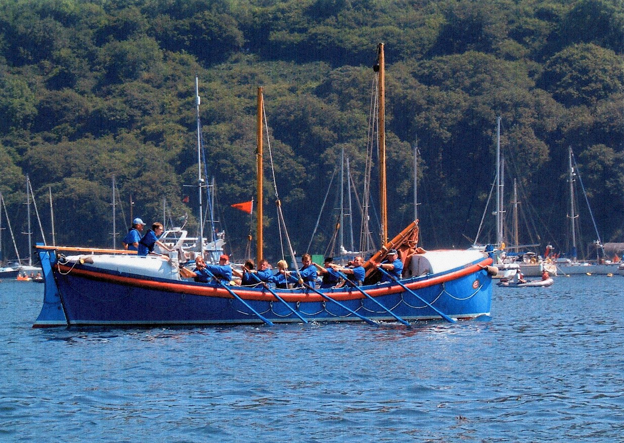 Colour shot of Ryder under oars